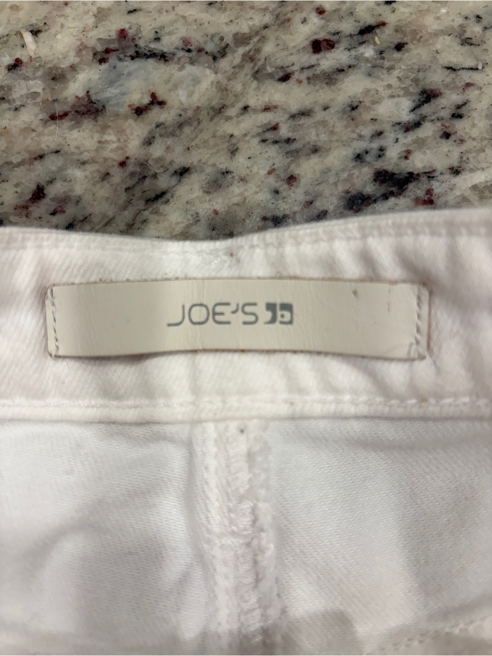 Joe's Jeans White Lace-Trim Denim Shorts - Picture 2 of 4